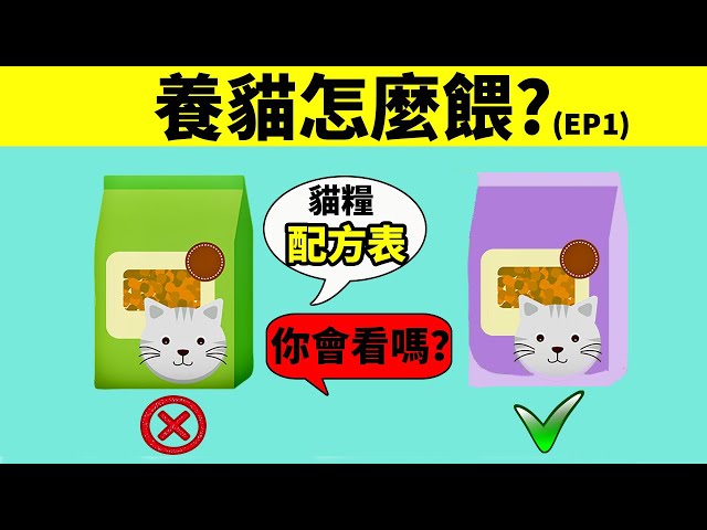 這款貓糧靠譜嗎?ep1 會看配方表很重要!【養貓怎麼餵】